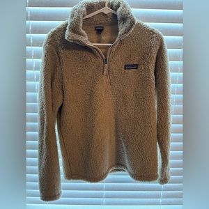 Patagonia Women's Los Gatos Quarter Zip Sweater Beige Size Medium STY 25235